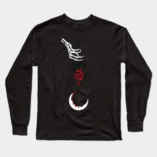 Blood Moon Long Sleeve T-Shirt by Blissfuldrift